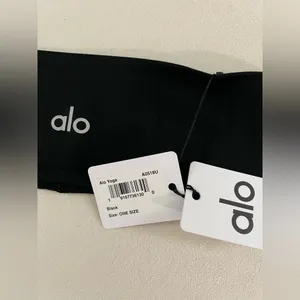 Alo Yoga NWT Performance Conquer Black Headband thumbnail 8