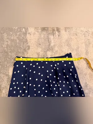Pixley Navy Blue Polka Dot Skirt thumbnail 5