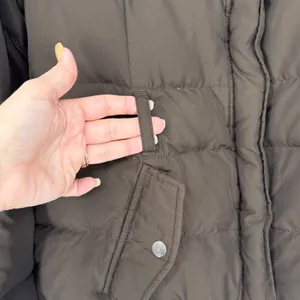 Hollister Brown 50% Down Puffer Jacket Coat‎ HCO Logo Full Zip L Y2K thumbnail 5