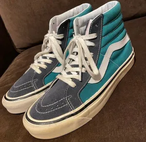 Vans Gray/Teal High Tops thumbnail 1