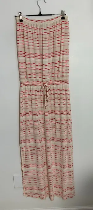 Letarte Strapless Beach Resortwear Maxi Dress size small thumbnail 1
