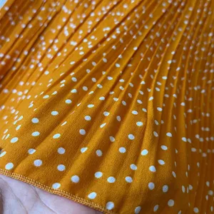 Polka dotted midi skirt Orange Size XS thumbnail 2