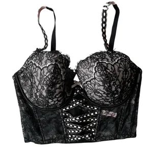 Victoria’s Secret Dream Angels Lace Longline Corset Bra NWT M-DD thumbnail 1
