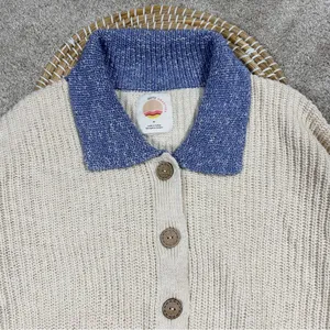 Daily Practice by Anthropologie Knit Lounge Set Sweater Cardigan & Shorts M thumbnail 4