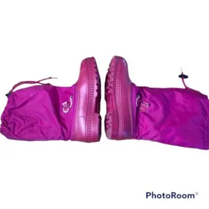 SOREL Pink Rubber Canvas‎ Pull On Mid Insulated Boots Outdoor Women's Shoes 5 thumbnail 5