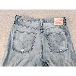 Levis 501 Original Fit Distressed Jeans Button Fly 32x30 White‎ Label Denim thumbnail 12