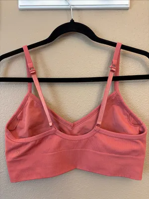 lululemon athletica 10 Rose Mauve Convertible Racerback Light Support Sports Bra thumbnail 7
