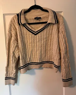 Lulus Cropped Sweater Knit thumbnail 1