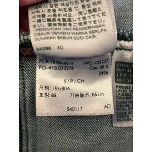Levi's Denim Jacket Womens Small Blue Light Wash Trucker Button Front Stretch thumbnail 11