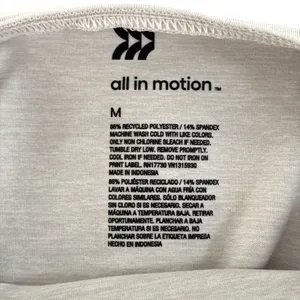 All in Motion Womens Long Sleeve Active Top Taupe Keyhole Back Size M‎ NEW thumbnail 7