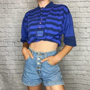 Vintage Bugle Boy Direction Striped Tee Shirt thumbnail 2