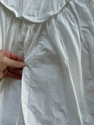 Strapless White Dress Size L thumbnail 11
