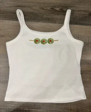 Embellished Tank Top White thumbnail 1