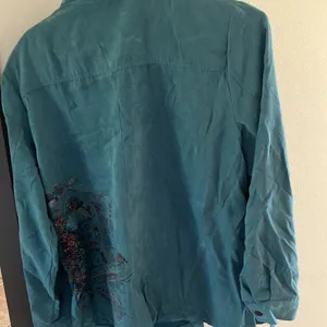FINAL MARKDOWN Erin London ultra suede blouse large thumbnail 5