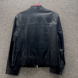 Old Navy Leather Moto Jacket‎ Black Large thumbnail 2