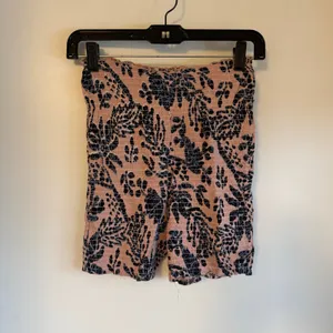 Free People Womens Maia Floral Smocked High Waisted Shorts Size XS Pink Black thumbnail 11