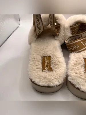 Koolaburra by UGG Natural Fuzz'N II Womens Size 11 Beige Slippers EUC thumbnail 6