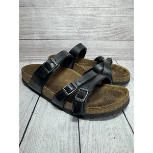 BIRKENSTOCK Franca Triple Strap Slide Sandals EU 42 Black thumbnail 2