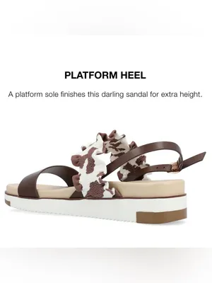 Journee Collection Women's Riya Double Band Slingback Platform Sandals Size 7.5 thumbnail 2