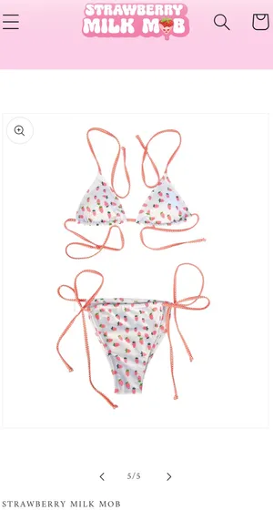 Strawberry Milk Mob Bikini thumbnail 4