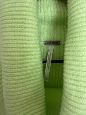 Free People Softly Structured Lime Green Turtleneck XS thumbnail 3