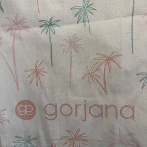 NWOT: Gorjana Palm Tree Print Canvas Tote Bag thumbnail 5