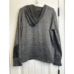 Litletics Gray Full Zip Women’s Hooded Performance Jacket XL Stretch Athleisure thumbnail 4