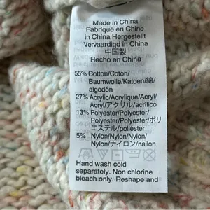 Point Sur Women’s Size XS Cream Multi Speckle Confetti Crewneck Sweater thumbnail 5