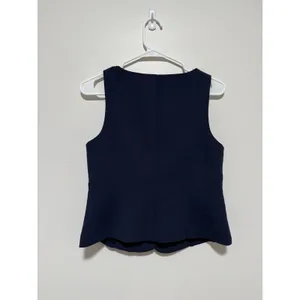 J. Crew NWT Scoopneck vest in drapey crepe Navy Blue Size 2 thumbnail 5