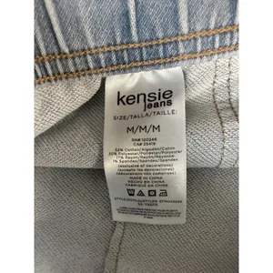 Kensie Jeans High‎ Rise Wide Leg Pull On Denim Pants Logan Blue Medium NEW thumbnail 8