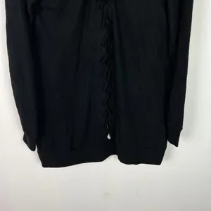 NWT Chaser Long Sleeve Lace Back Hooded Open Cardigan Black Size Medium M NEW thumbnail 9