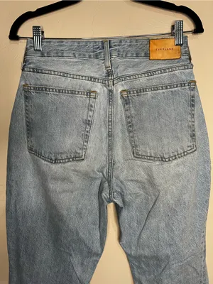 Everlane The Curvy 90’s Cheeky Straight‎ Ankle High Rise Button Fly Denim Jeans thumbnail 10