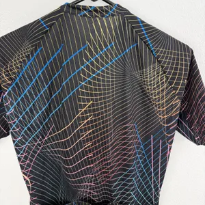 AGU Cycling Jersey Womens Large Black Multi Nocturnal Lines Performance Bike EUC thumbnail 8