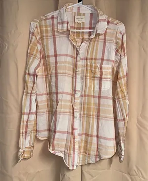 american eagle lightweight flannel shirt thumbnail 1