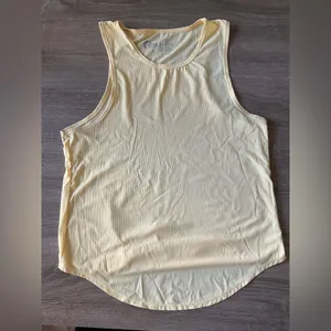 Zyia Active tank top, yellow, medium thumbnail 1