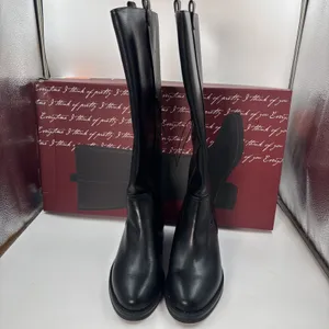 Kensie Naya B Women’s Black Knee High Boots Size 8.5 Side Zip Block Heel NWT thumbnail 8