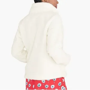 J.Crew Sherpa popover Quarter Zip jacket thumbnail 2