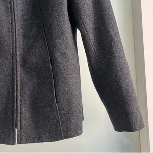 Harve Benard Gray Wool Zip Up Coat Women’s Size 6 Classic Tailored Vintage thumbnail 6