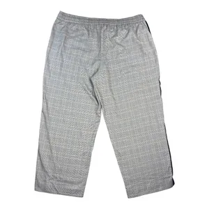 Nine West‎ Wide Leg Plaid Pant Brown Black Side Stripe Drawstring 1X Sporty Chic thumbnail 8