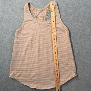 Lululemon Racerback Tank Top Women's Small Brown/White Active Gym No Size Tag thumbnail 2