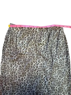 See You Monday Light Leopard Print MIDI Skirt XL thumbnail 3