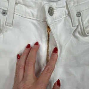 Agolde 27 Toni Slim Straight Jeans White Stretch Denim A133-1085 Minimalist thumbnail 5
