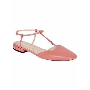 Gucci Double GG T Strap Patent Leather Ballet Flat Pink Size 39.5 thumbnail 3