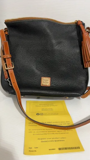 Dooney & Bourke Black Pebbled Leather Crossbody Bag thumbnail 4
