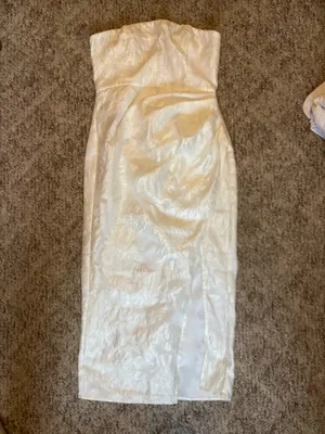 Showpo Midi white jacquard Dress thumbnail 5