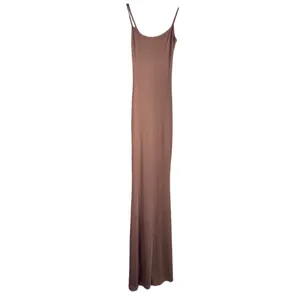 NWT REORIA Ribbed Bodycon‎ Maxi Dress Brown Sleeveless Lounge Slip Dress XS thumbnail 5