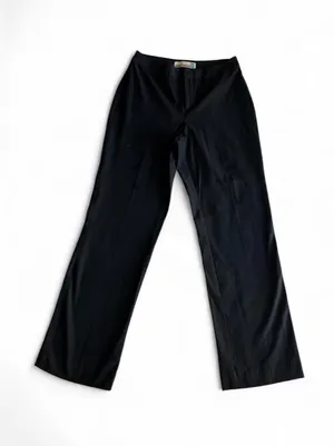 Old Navy Black Essential Stretch Straight Leg Dress Pants 6 thumbnail 1