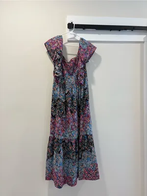 Anthropologie Clementina Eyelet Maxi Dress Size Large thumbnail 2