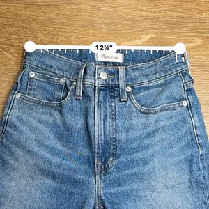 Madewell Perfect Vintage Jeans Womens 25 Blue High Rise Tapered Denim Mom Jeans thumbnail 6