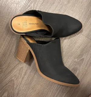Time And Tru Black Mules thumbnail 1